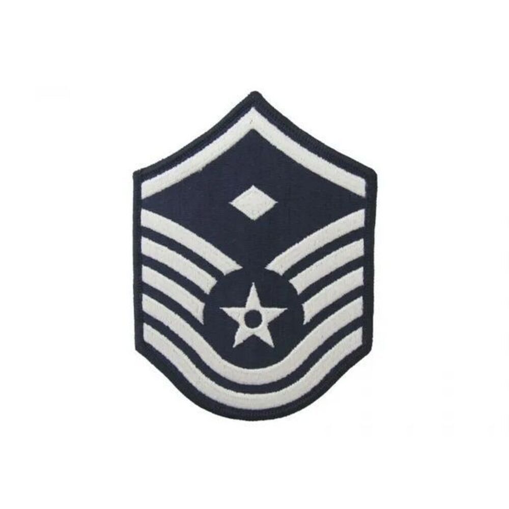 Blue & White Air Force Master 1st Sergeant ￼Patch x 2